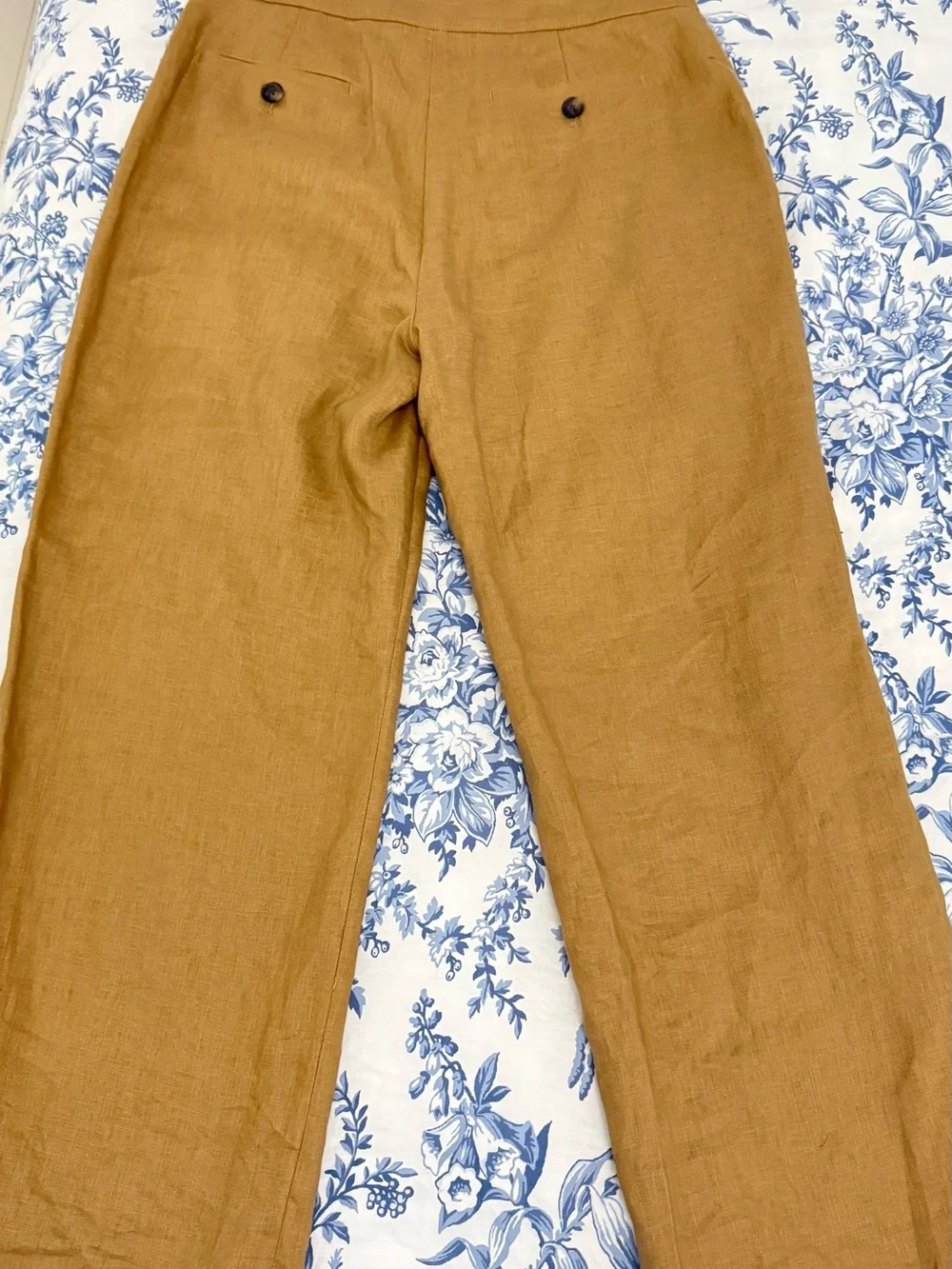 Banana Republic Men's Pleated Linen Pants - Tan
